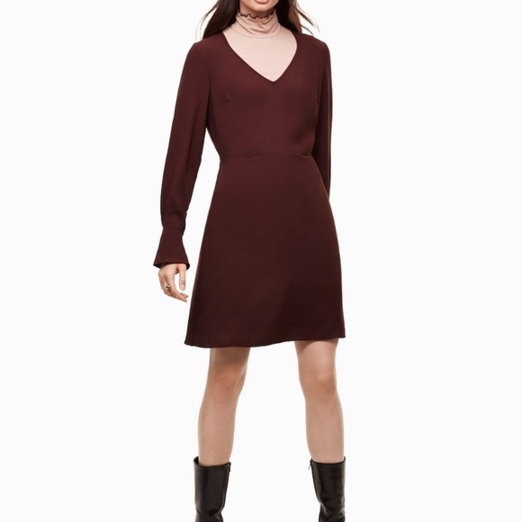 Aritzia Wilfred Corinne Black Dress Size 6 - Picture 10 of 10